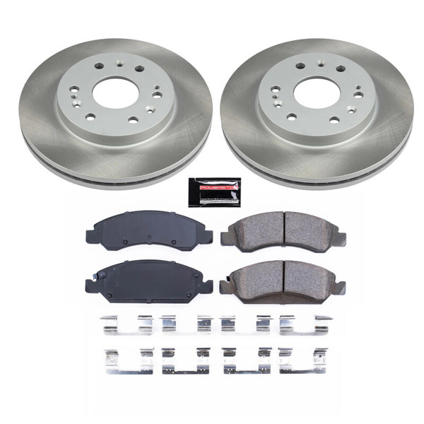 Power Stop 15-20 GMC Yukon XL Front Semi-Coated Rotor Kit - SC2069