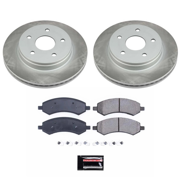 Power Stop 19-22 Ram 1500 Classic Front Semi-Coated Rotor Kit - SC2163