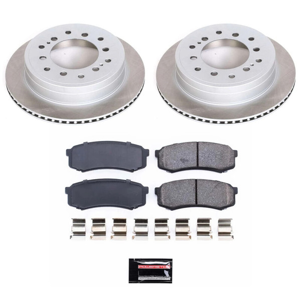 Power Stop 01-07 Toyota Sequoia Rear Semi-Coated Rotor Kit - SC2405