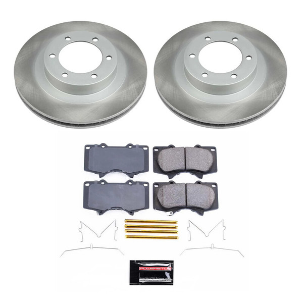 Power Stop 03-09 Toyota 4Runner Front Semi-Coated Rotor Kit - SC2421