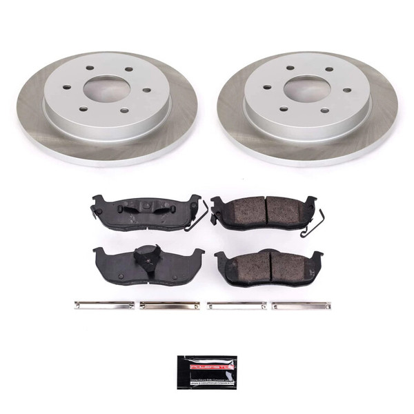 Power Stop 04-15 Nissan TITAN Rear Semi-Coated Rotor Kit - SC2445