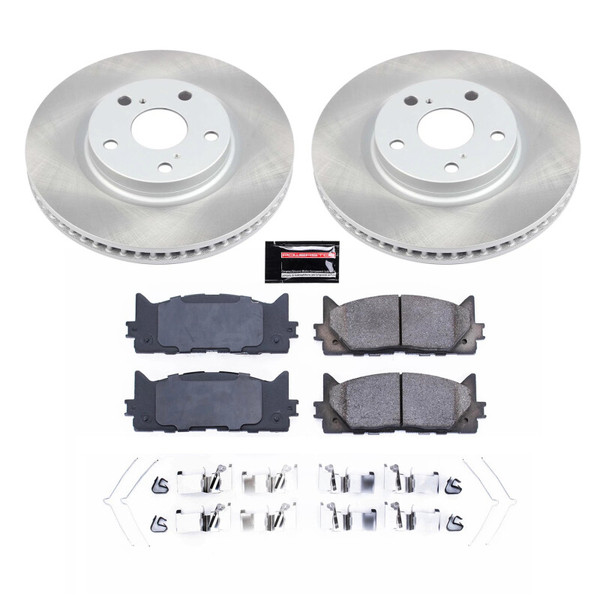Power Stop 07-17 Toyota Camry Front Semi-Coated Rotor Kit - SC3053