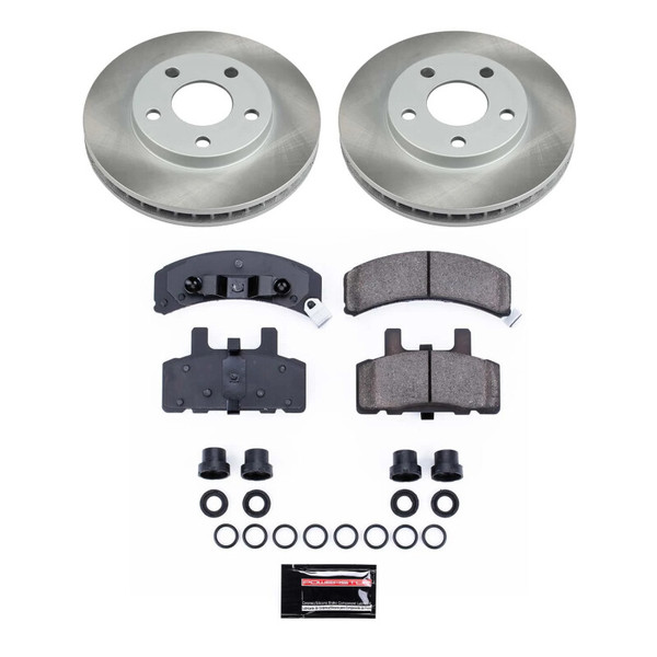 Power Stop 90-92 Cadillac Fleetwood Front Semi-Coated Rotor Kit - SC3132