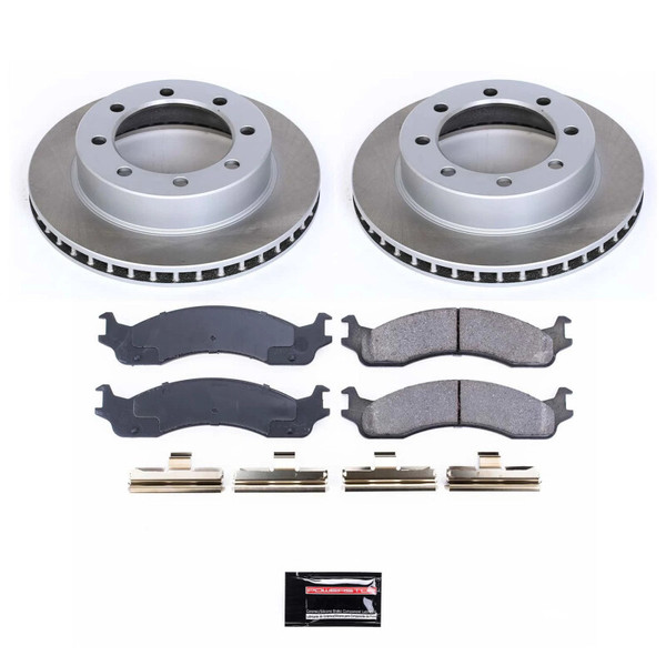 Power Stop 95-97 Ford F-350 Front Semi-Coated Rotor Kit - SC5089