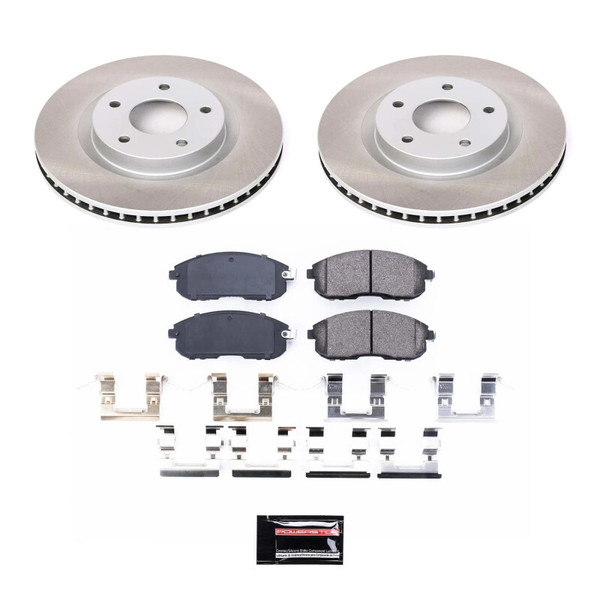 Power Stop 07-12 Nissan Sentra Front Semi-Coated Rotor Kit - SC5217