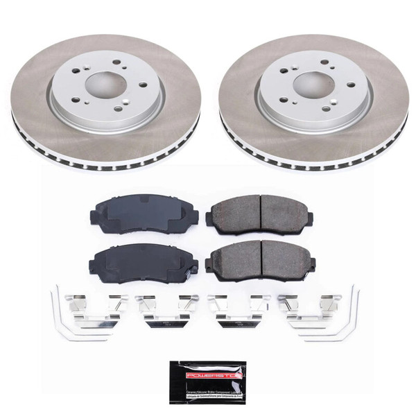 Power Stop 12-15 Honda Crosstour Front Semi-Coated Rotor Kit - SC5432