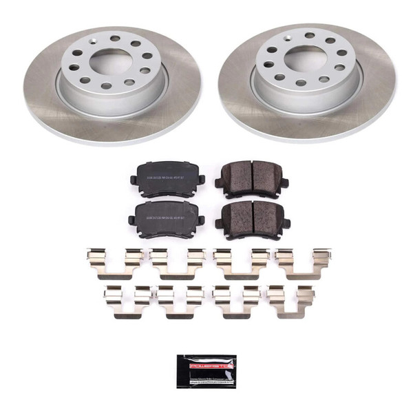 Power Stop 2010 Volkswagen Golf Rear Semi-Coated Rotor Kit - SC5666