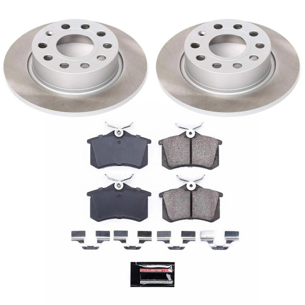 Power Stop 12-18 Volkswagen Jetta Rear Semi-Coated Rotor Kit - SC5671