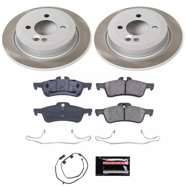Power Stop 02-06 Mini Cooper Rear Semi-Coated Rotor Kit - SC5726