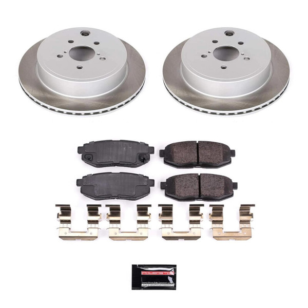 Power Stop 22-23 Toyota GR86 Rear Semi-Coated Rotor Kit - SC5883