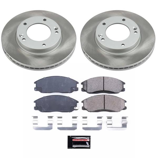 Power Stop 07-09 Kia Sorento Front Semi-Coated Rotor Kit - SC5908