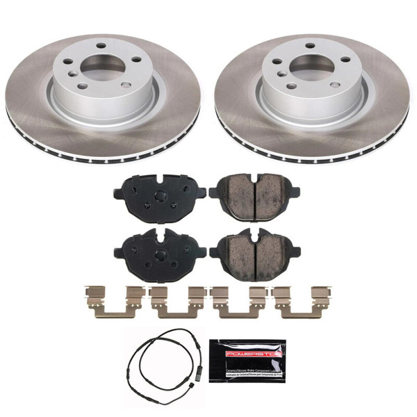 Power Stop 15-18 BMW X4 Rear Semi-Coated Rotor Kit - SC6040