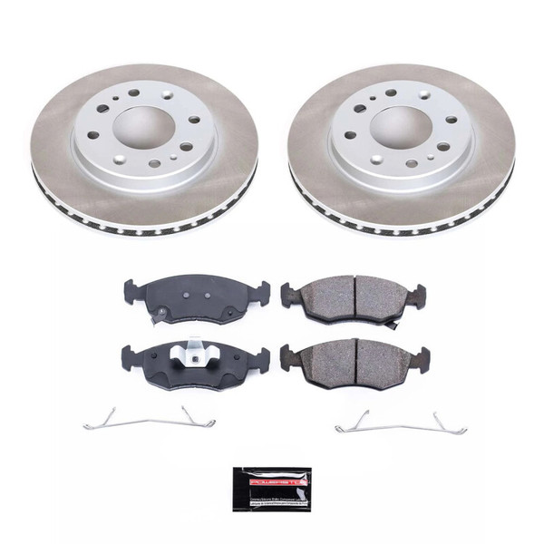 Power Stop 12-17 Fiat 500 Front Semi-Coated Rotor Kit - SC6290