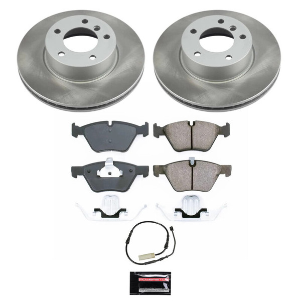 Power Stop 10-13 BMW 128i Front Semi-Coated Rotor Kit - SC6346
