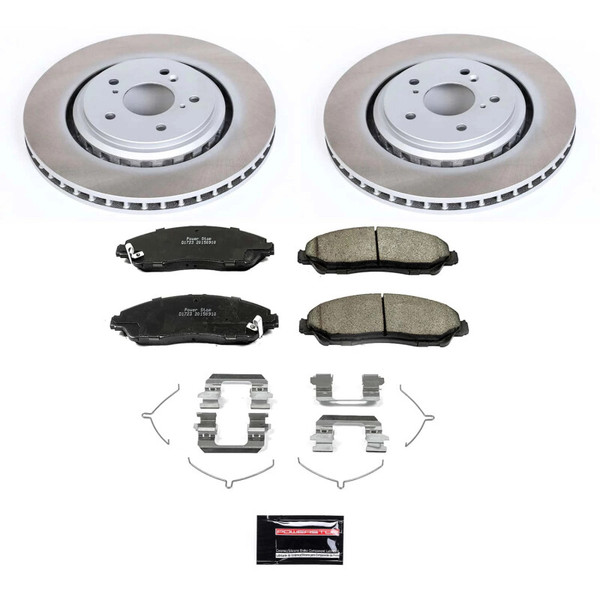 Power Stop 14-16 Acura MDX Front Semi-Coated Rotor Kit - SC6957