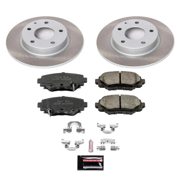 Power Stop 14-16 Mazda 3 Rear Semi-Coated Rotor Kit - SC6963