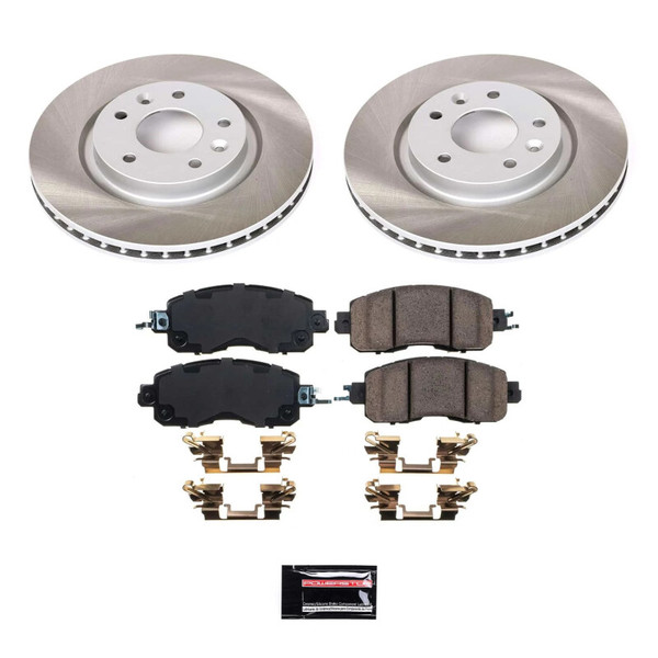 Power Stop 14-17 Nissan LEAF Front Semi-Coated Rotor Kit - SC7215