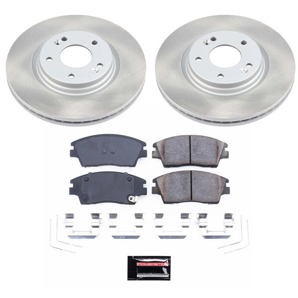 Power Stop 17-22 Kia Sportage Front Semi-Coated Rotor Kit - SC7355