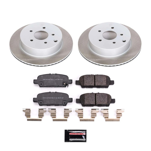 Power Stop 14-17 Infiniti QX70 Rear Semi-Coated Rotor Kit - SC8021