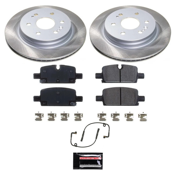 Power Stop 21-23 GMC Yukon XL Rear Semi-Coated Rotor Kit - SC8173