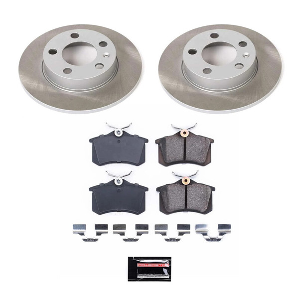 Power Stop 98-05 Volkswagen Jetta Rear Semi-Coated Rotor Kit - SC847
