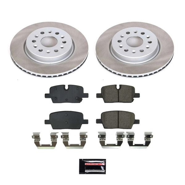 Power Stop 21-22 GMC Acadia Rear Semi-Coated Rotor Kit - SC8683