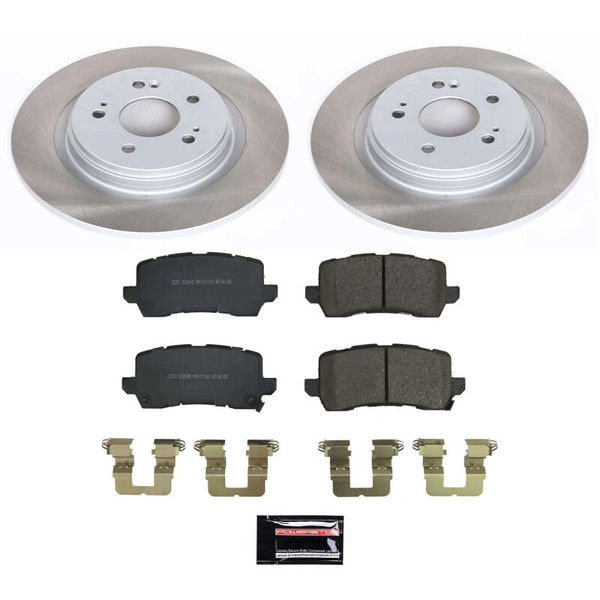 Power Stop 21-22 Honda Odyssey Rear Semi-Coated Rotor Kit - SC8768