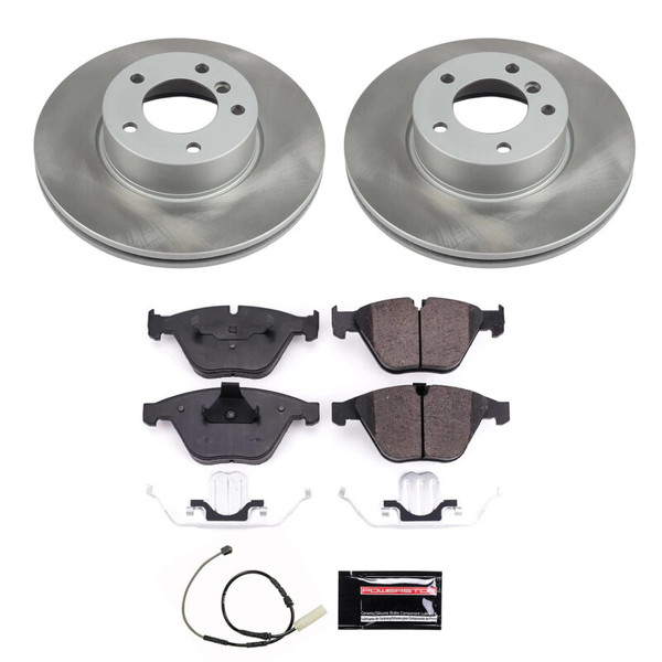 Power Stop 11-13 BMW 328i Front Semi-Coated Rotor Kit - SC8823