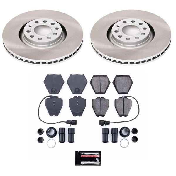 Power Stop 00-02 Audi S4 Front Semi-Coated Rotor Kit - SC886