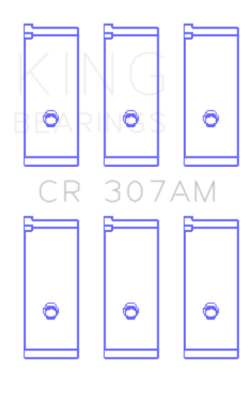 King Engine Bearings Suzuki G-10 (Size +0.25mm) Connecting Rod Bearing Set - CR307AM0.25