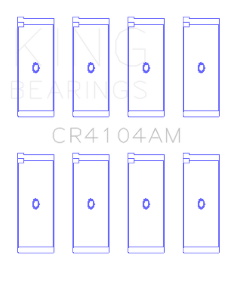 King Engine Bearings Audi Abb/Abm/Adp/Pp/Rn (Size +0.75mm) Connecting Rod Bearing Set - CR4104AM0.75