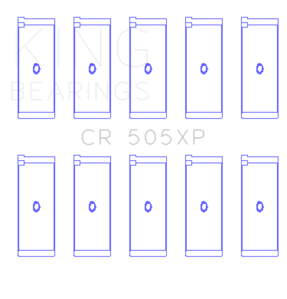 King Engine Bearings Audi Abb/Abm/Adp/Pp/Rn (Size +.026mm) Connecting Rod Bearing Set - CR505XP.026