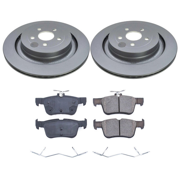 Power Stop 22-24 Ford Edge Rear Z17 Coated Brake Kit - CRK9211