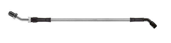 Goodridge 78in Universal Clutch Line w/Black Zinc Fittings & Clear Hose - 45Deg Banjo w/AN3 Fitting - HD2045-1CB-CL78