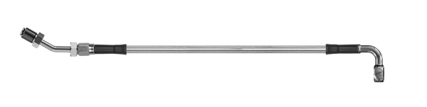 Goodridge 66in Universal Clutch Line w/SS Fittings & Clear Hose - 90Deg Banjo w/AN3 Fitting - HD2090-1CC-CL66