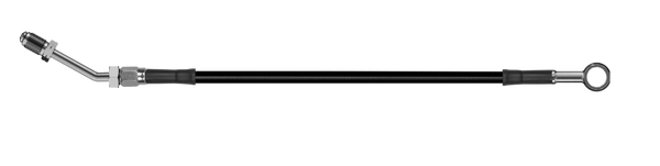 Goodridge 66in Universal Clutch Line w/SS Fittings & Black Hose - Straight Banjo w/M10 Fitting - HD3001-1CC-BK66