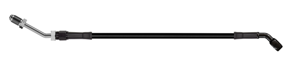 Goodridge 56in Universal Clutch Line w/Black Zinc Fittings & Black Hose - 45Deg Banjo w/M10 Fitting - HD3045-1CB-BK56