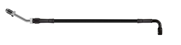 Goodridge 70in Universal Clutch Line w/Black Zinc Fittings & Black Hose - 90Deg Banjo w/M10 Fitting - HD3090-1CB-BK70
