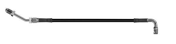 Goodridge 80in Universal Clutch Line w/SS Fittings & Black Hose - 90Deg Banjo w/M10 Fitting - HD3090-1CC-BK80