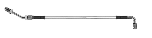 Goodridge 58in Universal Clutch Line w/SS Fittings & Clear Hose - 90Deg Banjo w/M10 Fitting - HD3090-1CC-CL58
