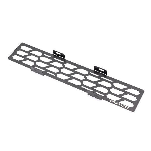 Putco 23-24 Ford F250/F350 Super Duty Hex Shield Design Bumper Grille Inserts - Black Powdercoated - 83172