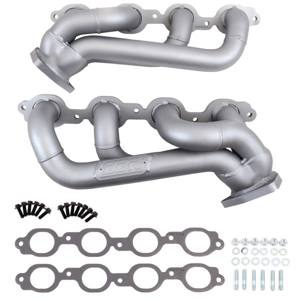 BBK 19-24 GM Full Size 5.3/6.2L Shorty Headers (Ti Ceramic) - 4048