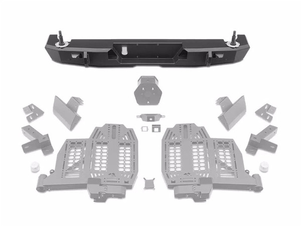 Rugged Ridge 20-24 Jeep Gladiator Wingmate Rear Bumper (Max Spare Wheel/Tire 37in. Dia.) - Tex. Blk - 11540.38