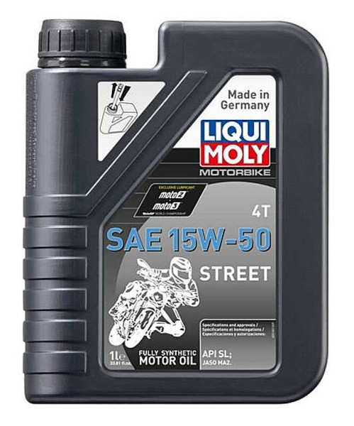 LIQUI MOLY 1L Motorbike 4T SAE 15W50 Street - 20058