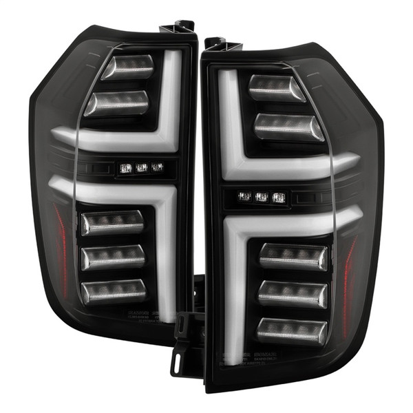 Spyder 21-23 Chevy Tahoe/Suburban (Halogen Only) LED Tail Lights - Blk (ALT-YD-CSUB21HAL-GR-BK) - 5088864