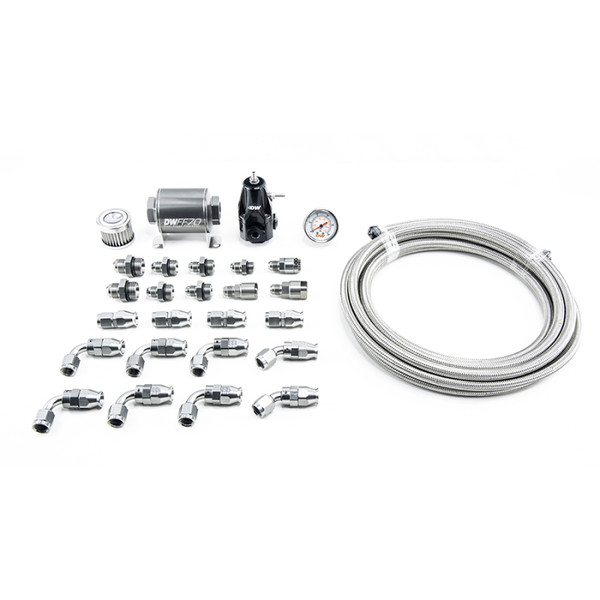 DeatschWerks 01-15 Honda Civic DW400 Pump Module Return Plumbing Kit w/PTFE Fuel Lines - 6-608