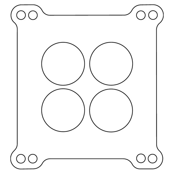 Cometic Carter AFB Holley 4 Barrel .039in Fiber Carburetor Gasket - 4-Hole - Double Drilled - C15181