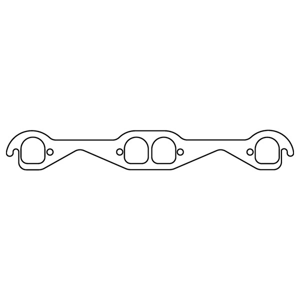 Cometic Chevy Gen1 Small Block V8 .060in HTS Exhaust Mani Gskt Set-1.710in x 1.550in Brodix D Ports - C15199