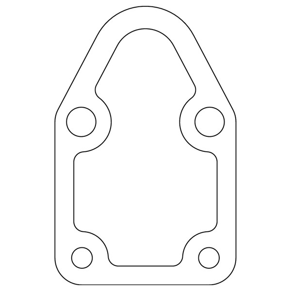 Cometic Chrysler/Ford/GM Fuel Pump Gasket .031in Fiber - 4 Bolt - 10 Pack - CP15012