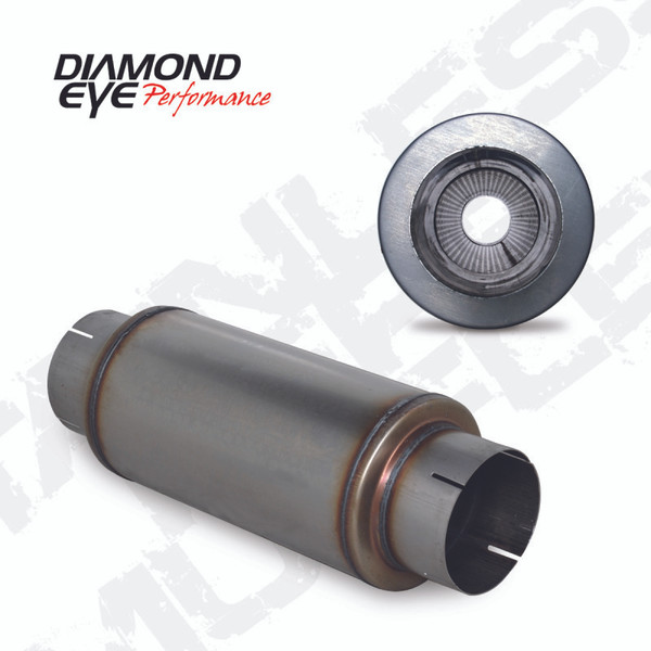 Diamond Eye MFLR 5inID SGL IN/SGL OUT 7inDIA X 14in BODY 20in LENGTH PERF SLOTTED ENDS 409 SS - 560020
